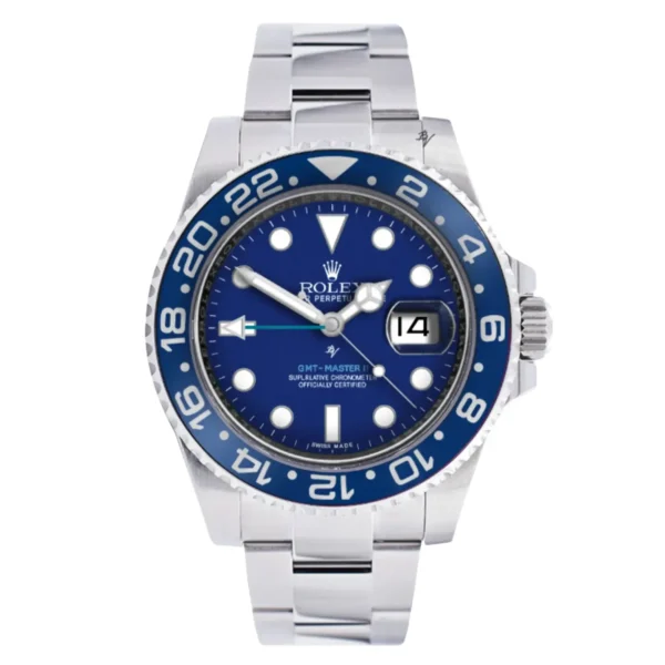 Blaken Rolex GMT-Master II Stainless Steel 40mm Blue