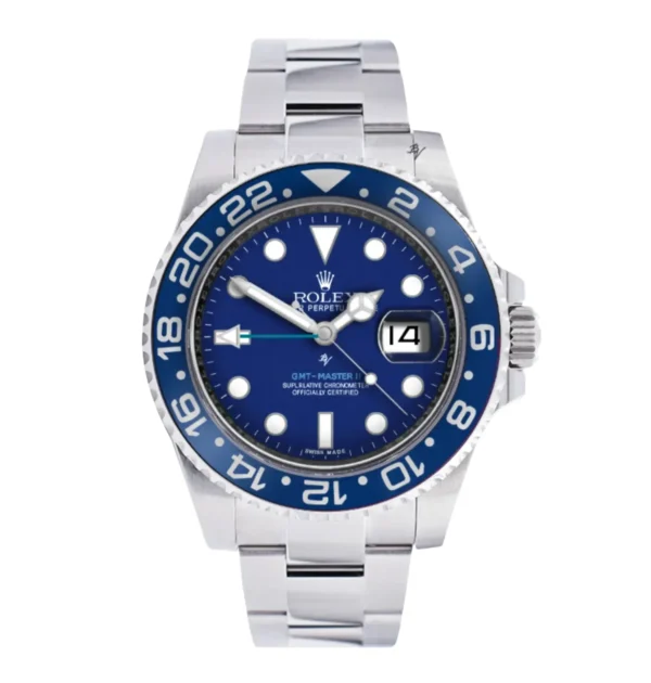 Blaken Rolex GMT-Master II Stainless Steel 40mm Blue
