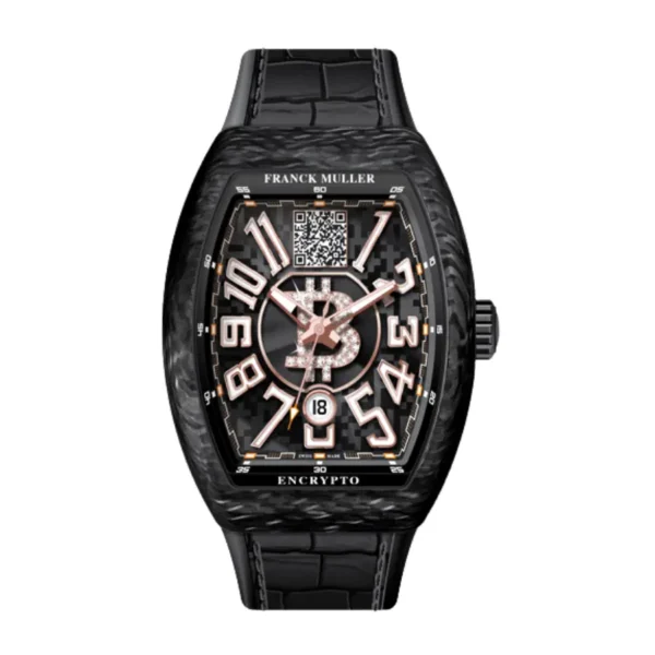 Franck Muller, Mens 45mm, Carbon Fiber Case, Gold Elemento, B Diamond