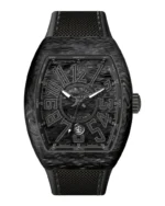 Franck Muller Vanguard Watch with Black Carbon Fiber Strap