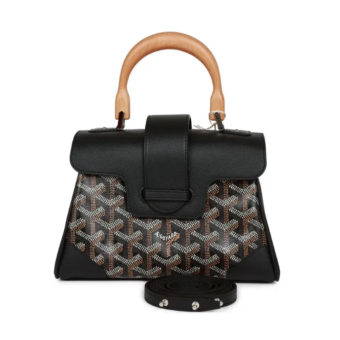 Goyard Saigon Souple Mini — Black Goyardine Goyard Saigon Souple Mini — Black Goyardine