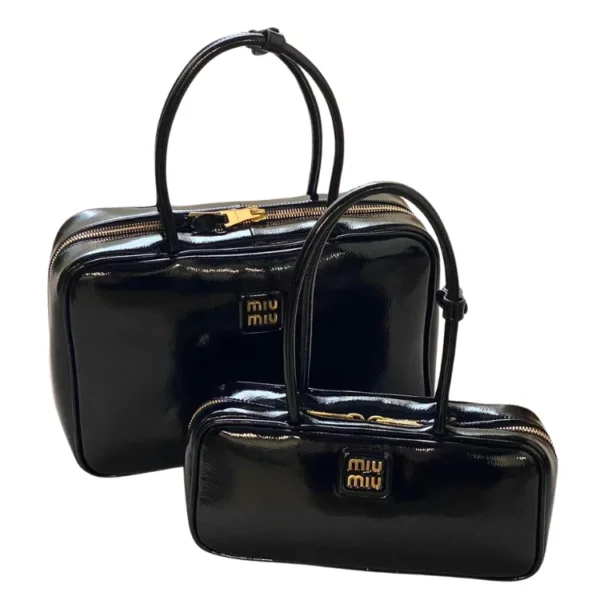 MIU MIU Beau Patent Leather Tote Bag