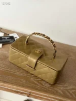 Chanel Vintage Vanity Box Brown Bag