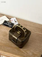 Chanel 1995 Runway Patent Mini Vanity Bag