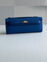 Hermes Kelly Cut Sesame Swift Leather Clutch