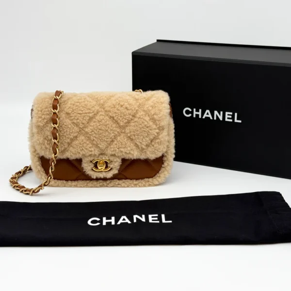 Chanel Mini Flap Bag Brown