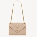 Saint Laurent Envelope BLANC DARK BEIGE Chain Bag