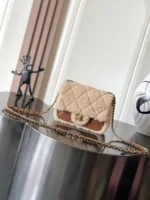 Chanel Mini Flap Brown Lambskin 24K