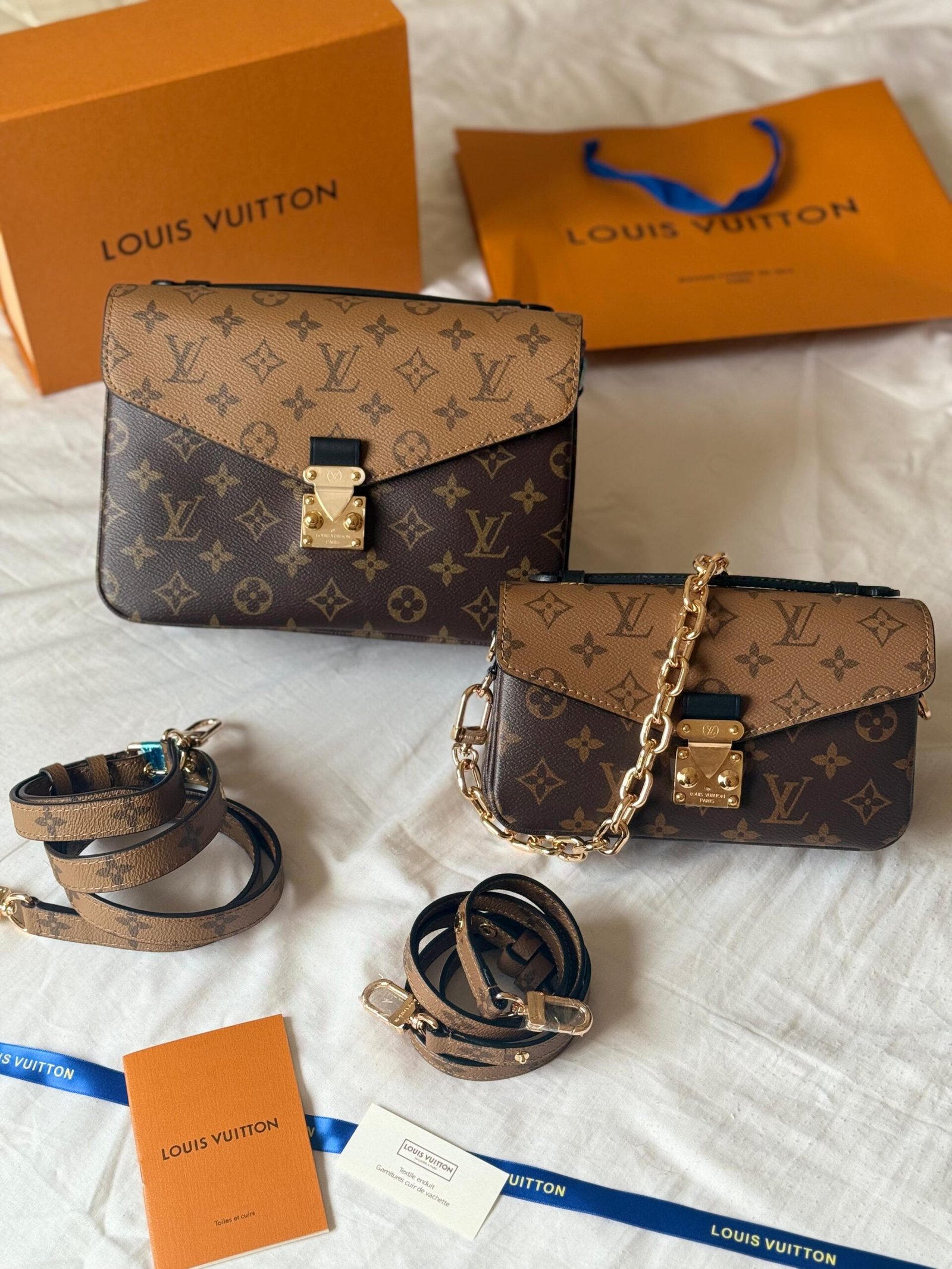 Louis Vuitton Monogram Reverse Canvas Pochette Metis Bag Louis Vuitton Monogram Reverse Metis Bag