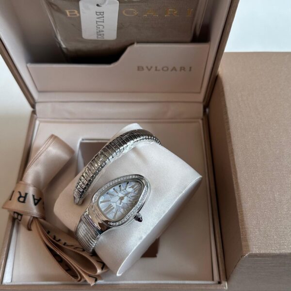 Bvlgari Serpenti Tubogas silver stainless steel women’s watch