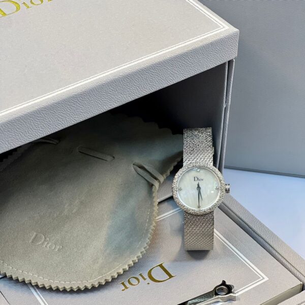 Dior Top Swiss ladies diamond stainless steel quartz watch