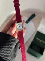 Charles Oudin Pansy Retro Pearls Watch Black Straps - Image 4