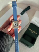 Charles Oudin Pansy Retro Pearls Watch Black Straps - Image 2