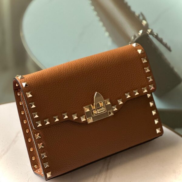 Valentino Rockstud small textured leather crossbody bag