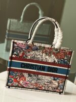Iconic Dior Book Tote: Embroidered Canvas Masterpiece