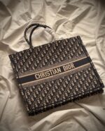 Christian Dior Embroidered Canvas Tote Bags - Image 9