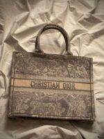 Christian Dior Embroidered Canvas Tote Bags - Image 5