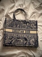 Christian Dior Embroidered Canvas Tote Bags - Image 3