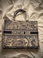 Christian Dior Embroidered Canvas Tote Bags - Image 2