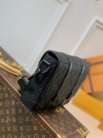 Louis Vuitton Black Monogram Leather Messenger Bag - Image 5