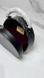 Structured Round Handbag with Detachable Customizable Crossbody Strap