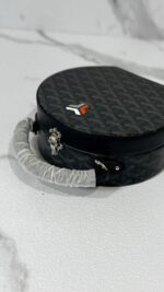 Structured Round Handbag with Detachable Customizable Crossbody Strap