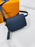 Louis Vuitton Monogram Empreinte Navy Leather Crossbody Bag