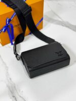 Louis Vuitton Black Leather Crossbody Bag