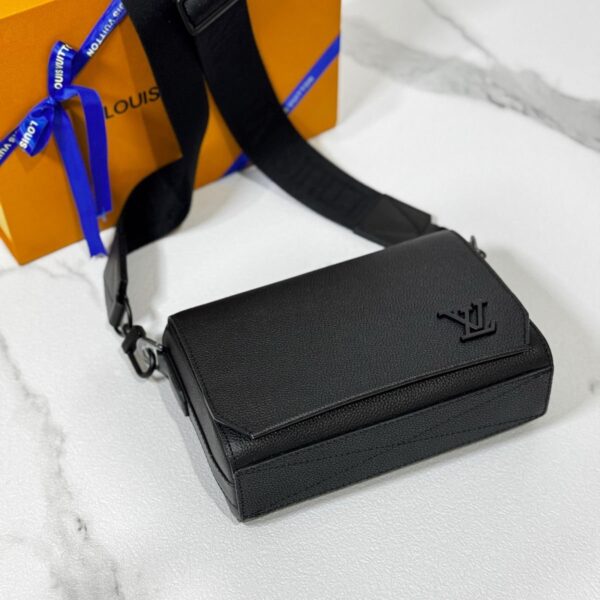 Louis Vuitton Black Leather Crossbody Bag
