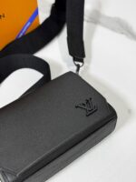 Louis Vuitton Black Leather Crossbody Bag - Image 2