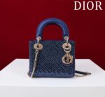 Lady Dior Cannage Quilted Lambskin Top Handle Bag