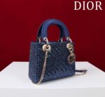 Lady Dior Cannage Quilted Lambskin Top Handle Bag