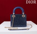 Lady Dior Cannage Quilted Lambskin Top Handle Bag