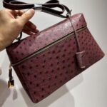 LORO PIANA Ostrich Leather Crossbody Bag - Image 3