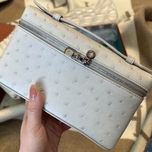 Loro Piana Extra Pocket L19 Ostrich Leather Crossbody