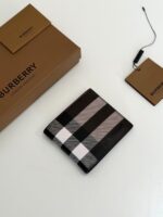 Burberry Vintage Check E-Canvas Folding Wallet