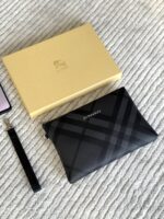 Burberry Mini Quilted Leather Clutch Bag