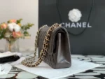 Chanel Classic Double Flap Dark Brown Lambskin Handbag
