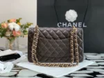 Chanel Classic Double Flap Dark Brown Lambskin Handbag