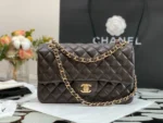 Chanel Classic Double Flap Dark Brown Lambskin Handbag