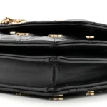 Christian Dior Lambskin Cannage Butterfly Studs Miss Dior Pouch Black