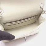 Chanel Mini Gray Lambskin Chain Shoulder Bag