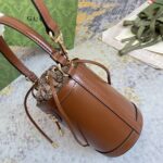 GUCCI Ophidia mini bucket bag in brown leather - Image 6
