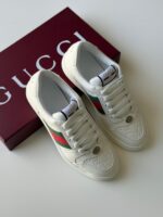 Gucci Athletic Shoes and Sneakers featuring signature Web stripe and interlocking G logo