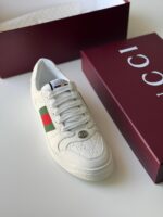 Gucci Athletic Shoes and Sneakers featuring signature Web stripe and interlocking G logo