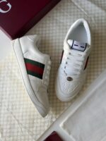 Gucci Athletic Shoes and Sneakers featuring signature Web stripe and interlocking G logo