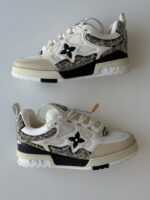 Louis Vuitton LV Skate Sneaker in mixed materials with thick laces and vintage style sole