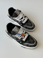 Louis Vuitton LV Trainer Sneaker in classic Monogram canvas with calfskin trim