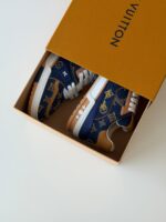 Louis Vuitton LV Trainer Sneaker in classic Monogram canvas with calfskin trim