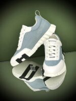 Hermès Bouncing Sneaker in suede and technical mesh with dynamic contrasting rubber sole and signature H motif